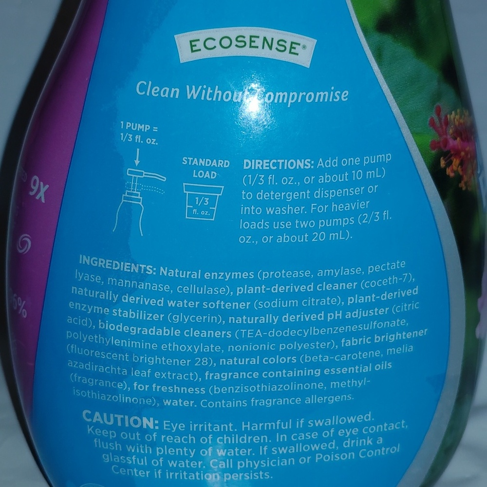 Ecosense Laundry detergent Regular MelaPower 9x Detergent: Island Breeze 32fl.oz - Picture 7 of 16